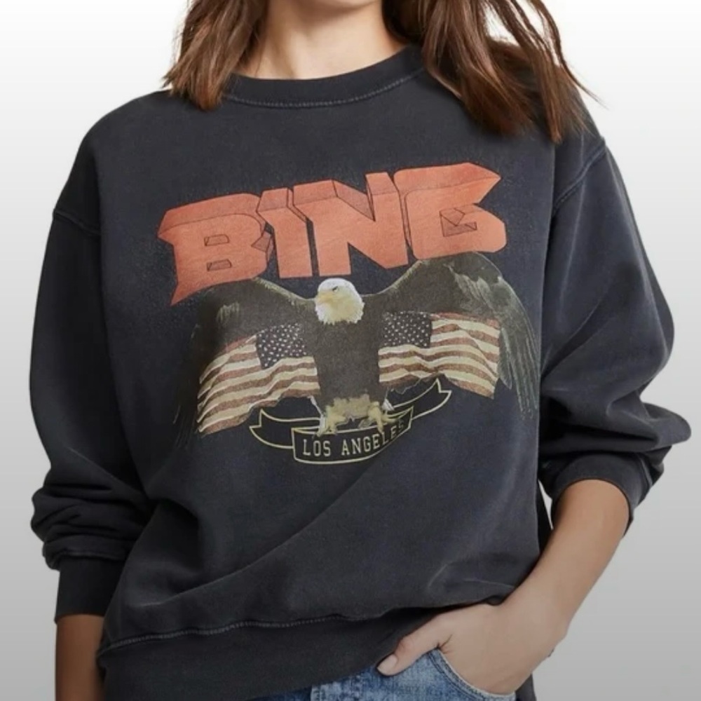 Anine Bing eagle sweatshirt, size Large
